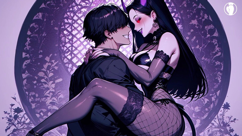 Croft AI Art: Hot Succubus Dengan Keldai Besar Duduk Dan Bergolek Pada Zakar...