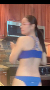 In the kitchen