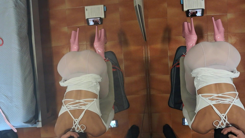 LauraOnHeels: MILF Tied to a Chair and Fucked in the Mouth...