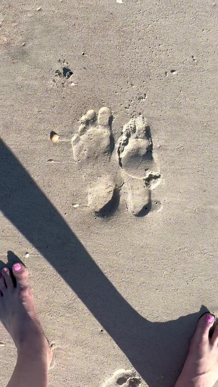 Peppermint Giantess: Porovnání Velikosti 16 stop s pískem na pláži