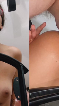 Latina nörd stjärnor i sin första hardcore porr någonsin