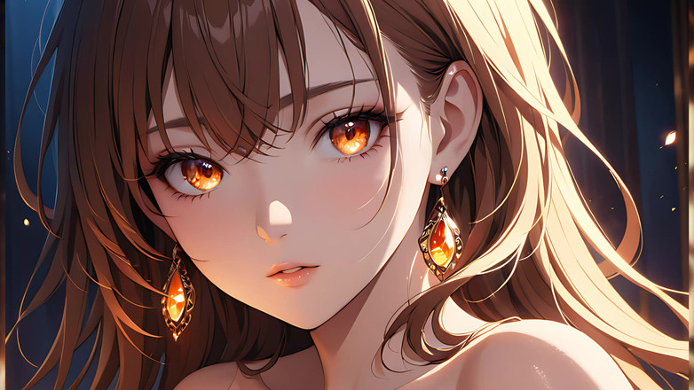 LustRender: Ember Kiss: eine schöne junge frau, die von einer kleinen...