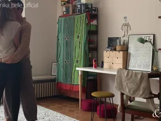 Max and Annika: Fun Homeparty - Dancing Tits & Sucking Lips - Perfect MILF Body