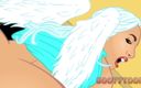 Back Alley Toonz: Dikke kont PAWG Angel Divine interraciale anale sekscartoon