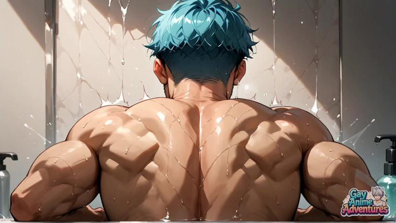 Gay Anime Adventures: Ağzına layık dölleme dostum! Vay canına, mavi saçlı tatlı kızın...