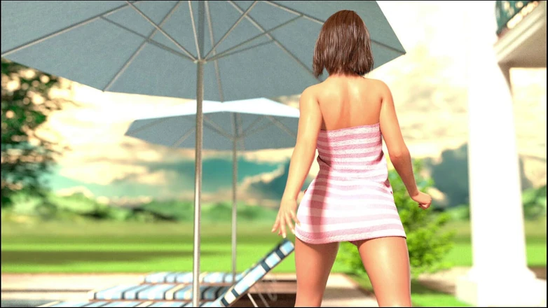 IAsura Gaming: Richard's Step Daughter Evelyn Takes Sunbathing - a First Nice Convo