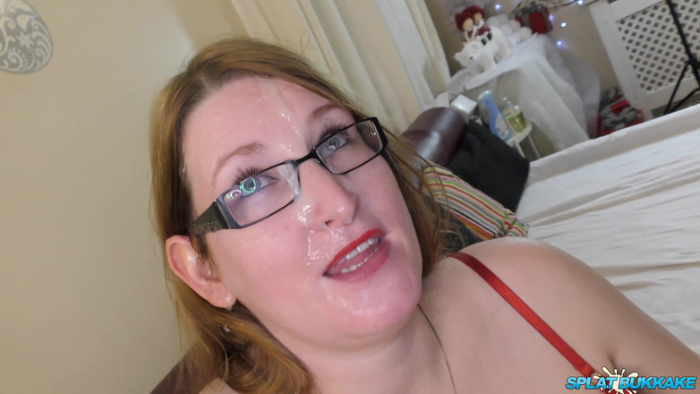 Gangbang team: Chubby Brunette MILF Gets Cum on Her Face and in...
