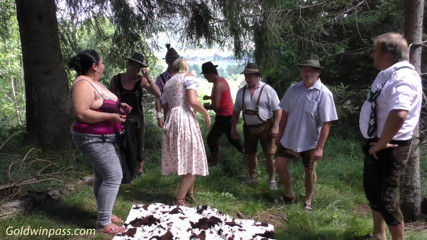 Goldwin pass: German outdoor lederhosen groupsex orgy