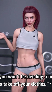 Mon entraîneur de gym me motive en me déshabille et en me montrant sa chatte !