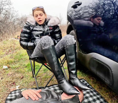 Mistressyammyboots: Еще одна тренировка, проводимая госпожой над своим рабом