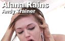 Edge Interactive Publishing: Alana Rains и Andy Trainer раздевается, розовая глотка