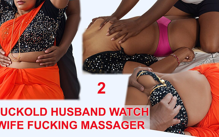 Luxmi Wife: 未删减：按摩器操妻子 - 戴绿帽子的丈夫观看自慰 - 2