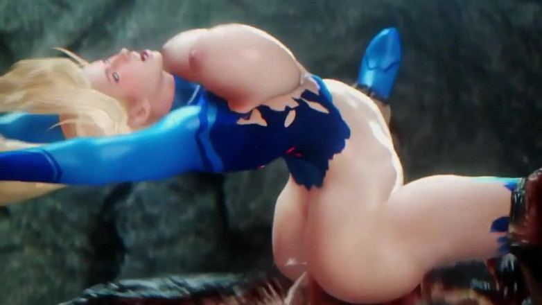 PixelAftDark: Samus Gedomineerd En Geneukt Door Monster