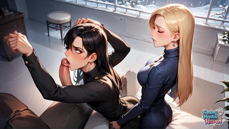 Femboy Hentai Haven: Toto neuvěřitelné porno obsahuje sněhové svaly Femboy dostává creampie z...