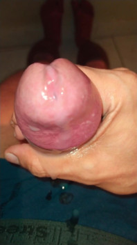 Cock Head Dripping Cum: Intense Solo Release