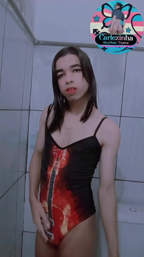 Srta. Carla: Carlezinha - Slut in a Swimsuit and Panties Tucked up Her...