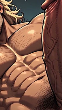 Gros plan, art des hommes nus