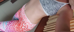 MissAnja_FH: Zpocená mě v sexy těsných kalhotách na jógu ano, měl...