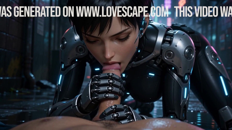 Lovescape: Ghost in the Shell schätzchen spuckt und nimmt ai tief...