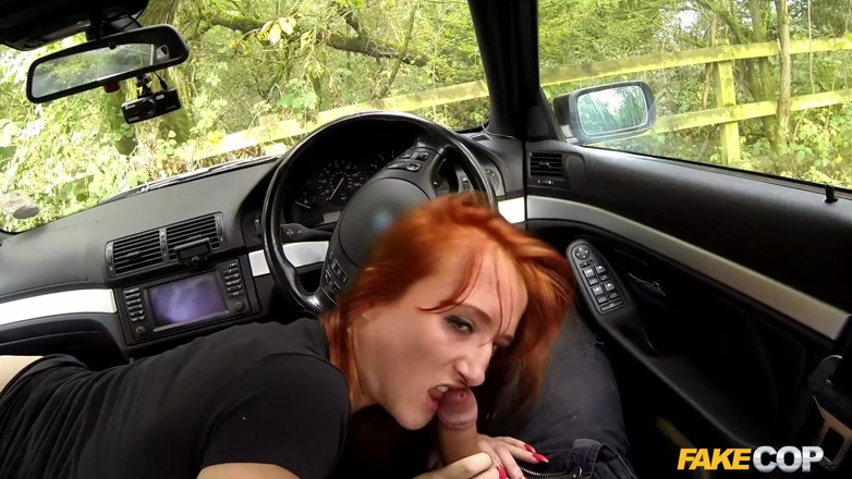 Fake Cop: Training Day: Redhead Hooker Earns Herself an Unlawful Bonus