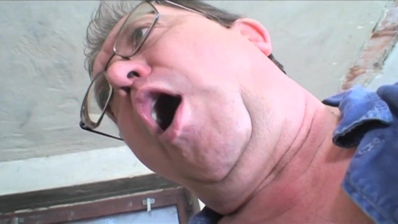 Old PIGS XXX: Old worker hits on a blonde teen sucking his cock