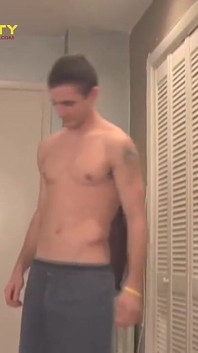Tyson: Muscular 20-year-old with Big Dick Cums Twice