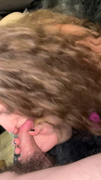 Busty MILF Stevie Nips Sucking Dick POV