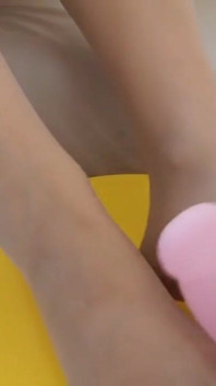 MILF Foot Job with Pantyhose on