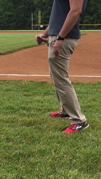 Jerking off on the Baseball Field by Home Plate