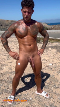 My Big Cock Is Cumming in the Street with No Touch