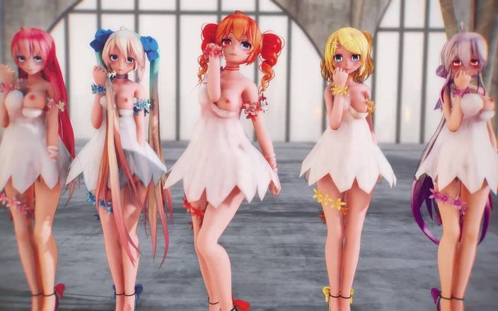 Mmd anime girls: Mmd R-18 anime meisjes sexy dansclip 254