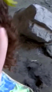 Brunette Sabrina Deep with Big Tits Gives Deep Blowjob and Fucks on the Beach # 1