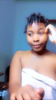 African Bad Slut Huge Dildo Stretching Cunt to the Max