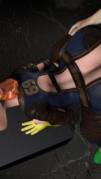 La mamma di dexter si piega e viene trapanata in piedi Fallout e la parodia di Dexter Lab