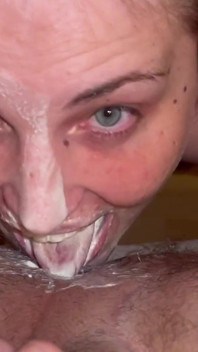 Chupando e creme