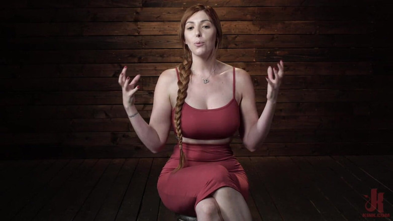 Kink: Lauren phillips:无助的红发女郎被捆绑到高潮