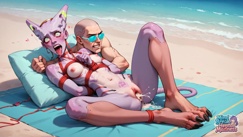 Mind Break Hentai Madness: Alien Beach bonanza: l'enorme sborrata di mind break