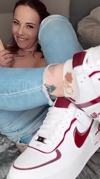 Air Force 1s and Jeans