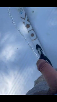Pissing During a Nordic Ski Session