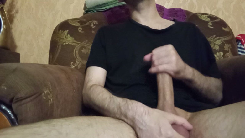 Alex Metallov: Big Cock and Hot Balls. Horny Guy Jerking and Derives...