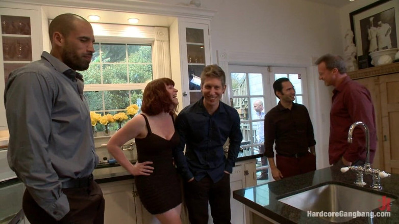 Hardcore Gangbang by Kink: The Swinger Party - Horny MILF's Gangbang Fantasy Comes True