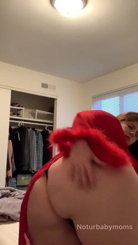 BBW BBC Interracial Red Robe Stripping, BJ, & Shaved Pussy Fucking