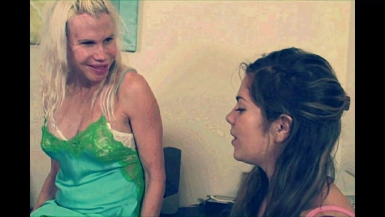 My Dirty Family: MILF Made up and Young Girl with Hairy Pussy Play...