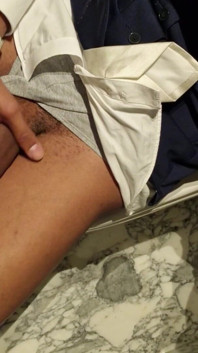 Getting Horny at Public Toilet
