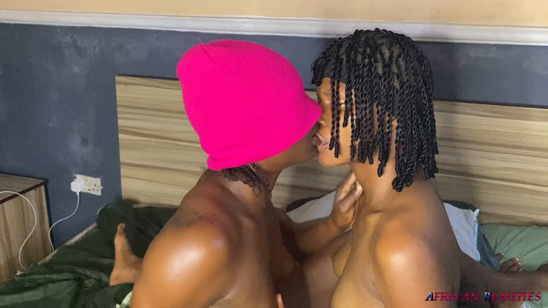 African Beauties: African Lezzies Scissoring and Strap-on Fuck
