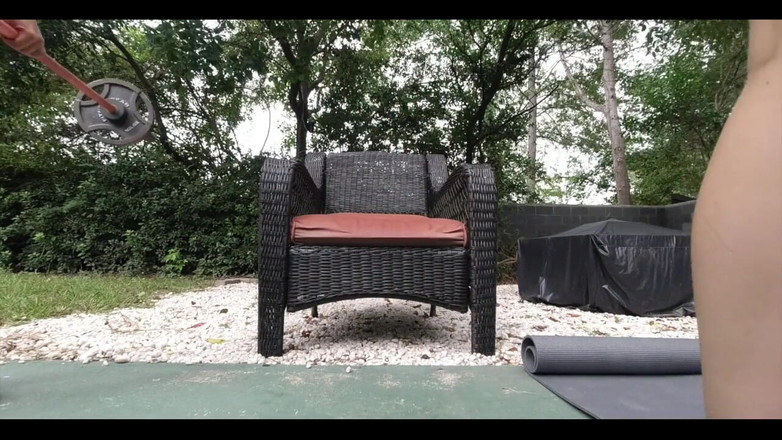 Lora Cross: Naken träning med Lora Cross och Ciren Verde