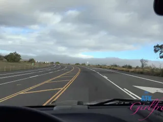 ATK Girlfriends: Vina gets naked and plays with herself during the drive...