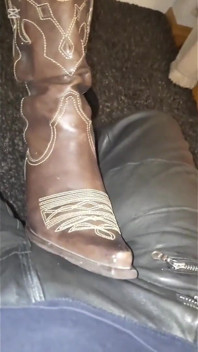 Cowboy stövlar trampa