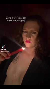 Trans Girl Wax Play