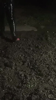 Latex High-vis Worker Drone Mud Fuck